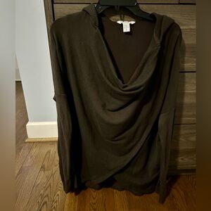 Athleta brown Purana Wrap Sweatshirt size S